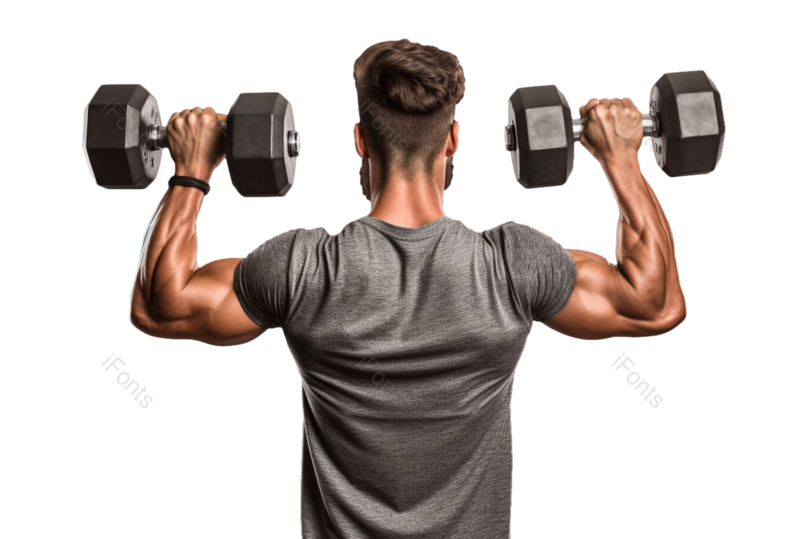 人像图片,健身元素,PNG,免抠素材